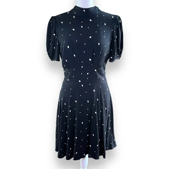 Free People | Dresses | Free People Abbie Polka Dot Tie Back Dress Size 4 |  Poshmark